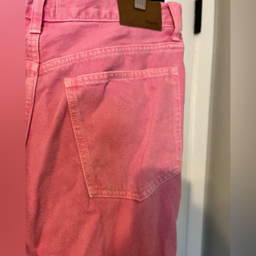 Madewell Pink High-Rise Straight Jeans - Picture 14 of 14